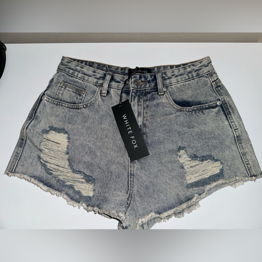 White Fox denim shorts